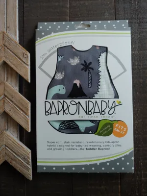 Dino ( Grey ) Bapron ll Bibb Apron ll 7 Styles ll Best Seller